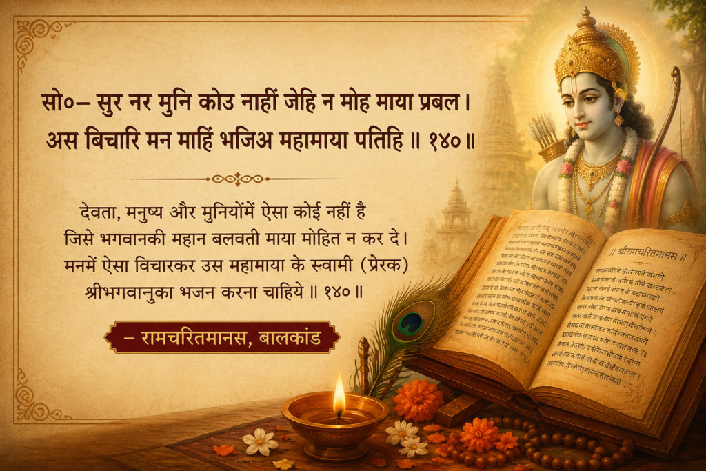 रामचरितमानस में बताया भगवान का भजन माया से बचने का उपाय है