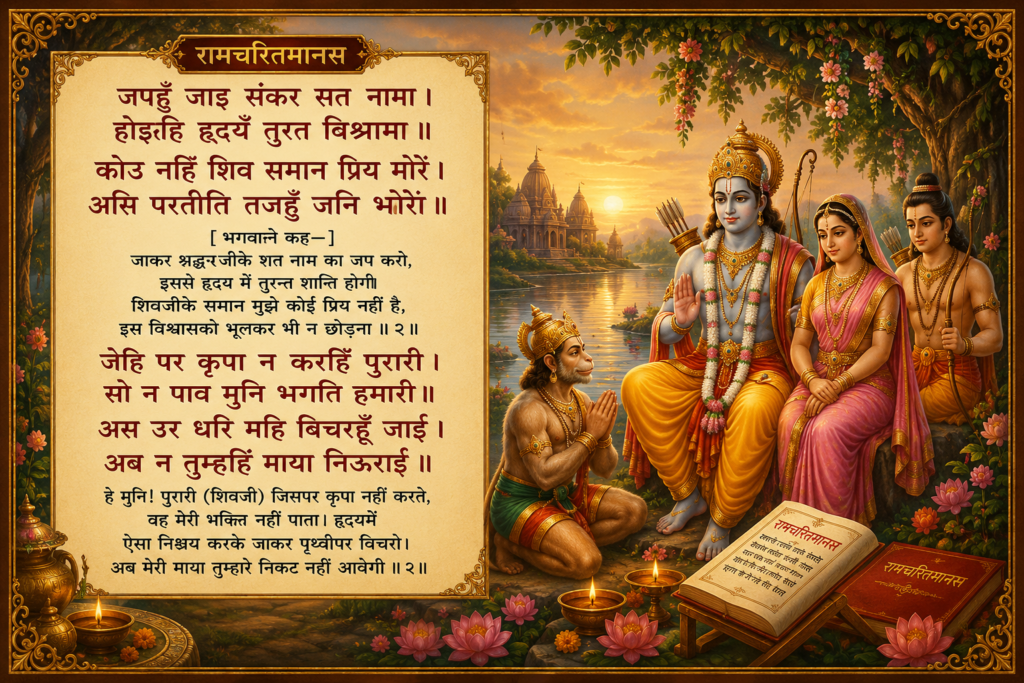 भगवान राम ने रामचरितमानस में बताया शंकर की कृपा के बिना भक्ति नहीं